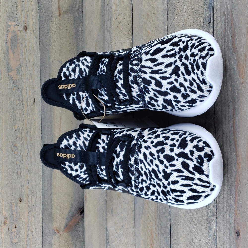 adidas Cloudfoam Pure 2.0 Leopard Print Black/White - Picture 5 of 10
